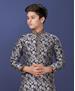 Picture of Stunning Navy Blue Kids Kurta Pyjama