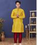 Picture of Radiant Yellow Kids Kurta Pyjama