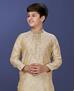 Picture of Delightful Beige Kids Kurta Pyjama