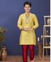 Picture of Bewitching Yellow Kids Kurta Pyjama