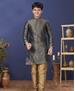 Picture of Admirable Grey Kids Kurta Pyjama