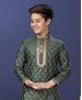 Picture of Fine Green Kids Kurta Pyjama