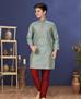 Picture of Bewitching Aqua Blue Kids Kurta Pyjama