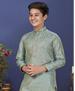 Picture of Bewitching Aqua Blue Kids Kurta Pyjama