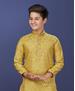 Picture of Splendid Yellow Kids Kurta Pyjama