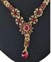 Picture of Splendid Maroon Necklace Set