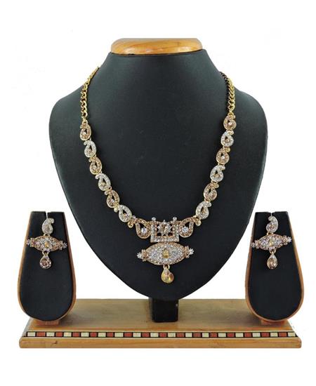 Picture of Gorgeous Gold+white Necklace Set