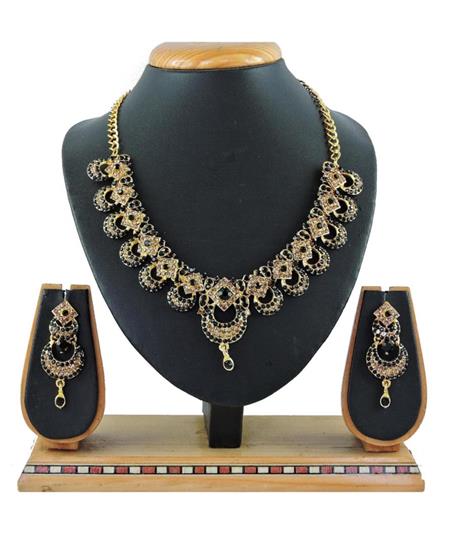 Picture of Fascinating Black Necklace Set