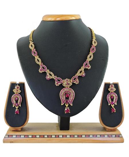 Picture of Radiant Rani Pink Necklace Set