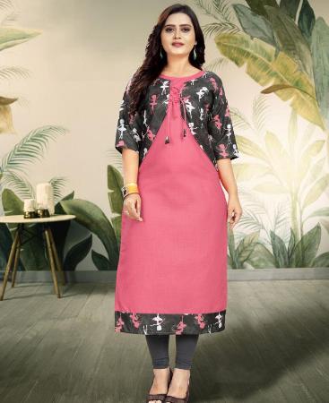 Picture of Appealing Pink Kurtis & Tunic