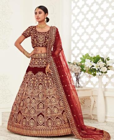 Picture of Comely Red Lehenga Choli