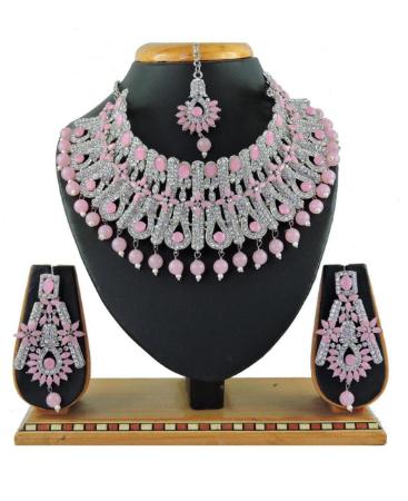 Picture of Lovely Pink Necklace Set