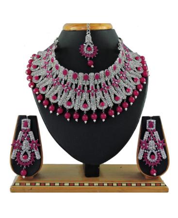 Picture of Amazing Rani Pink Necklace Set