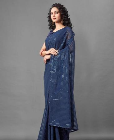 Picture of Lovely Teal Casual Saree