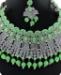 Picture of Taking Light Green Necklace Set