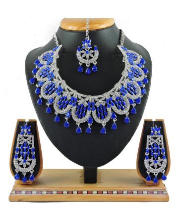 Picture of Shapely Blue Necklace Set