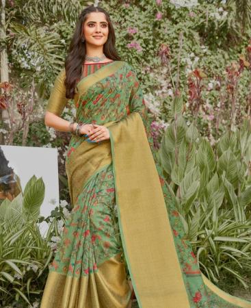 Picture of Enticing Mahendi Casual Saree