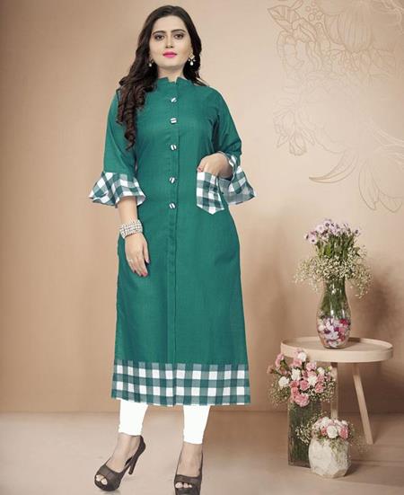 Picture of Appealing Green Kurtis & Tunic