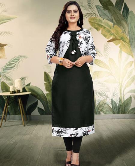 Picture of Beauteous Black Kurtis & Tunic