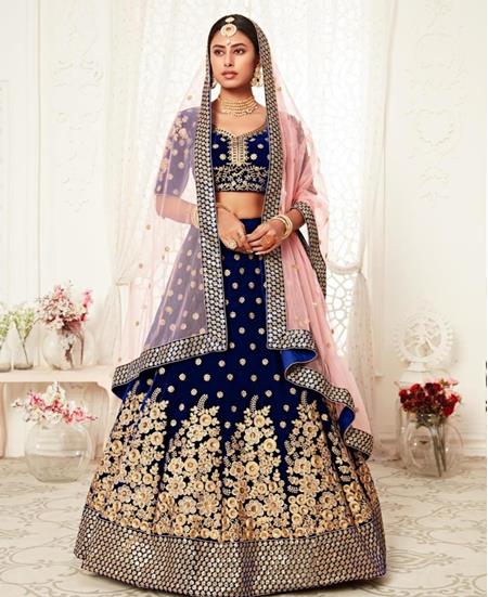 Picture of Pretty Nevy Blue Lehenga Choli