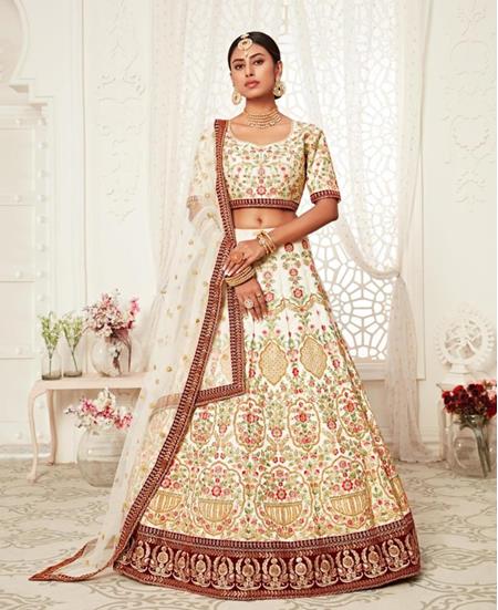 Picture of Ideal Off White Lehenga Choli