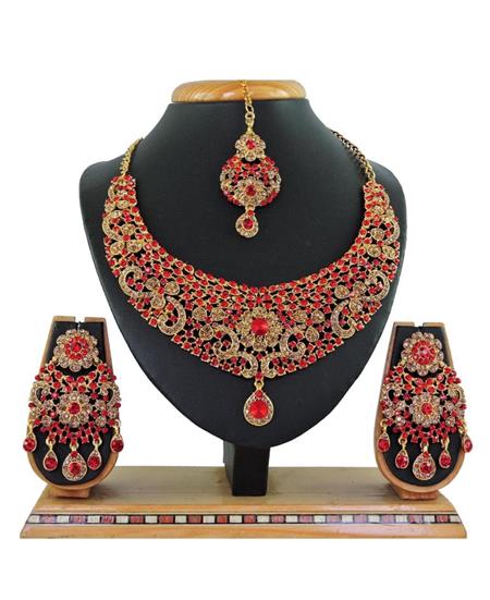 Picture of Shapely Red Necklace Set