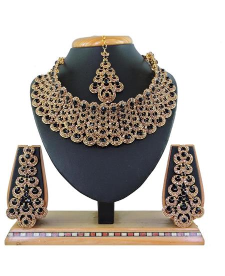 Picture of Delightful Black Necklace Set