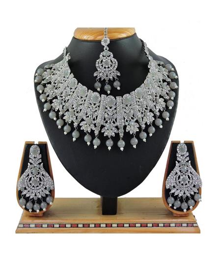 Picture of Resplendent Grey Necklace Set