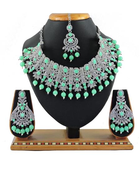 Picture of Ravishing Light Green Necklace Set