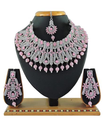 Picture of Lovely Pink Necklace Set