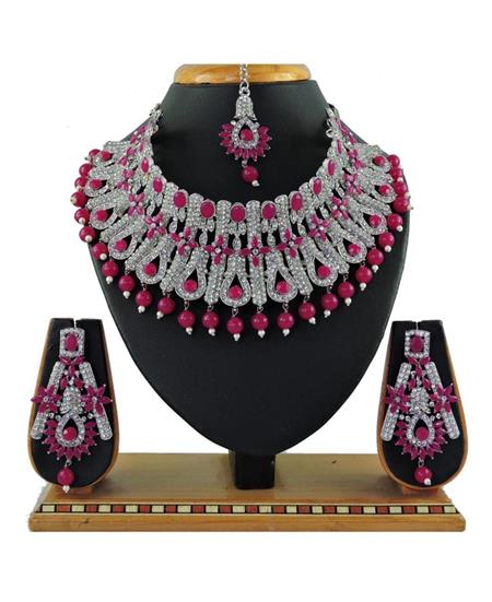 Picture of Amazing Rani Pink Necklace Set