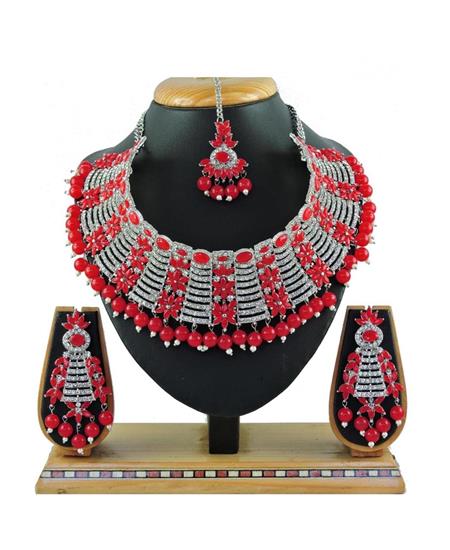 Picture of Appealing Red Necklace Set