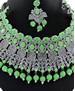 Picture of Taking Light Green Necklace Set