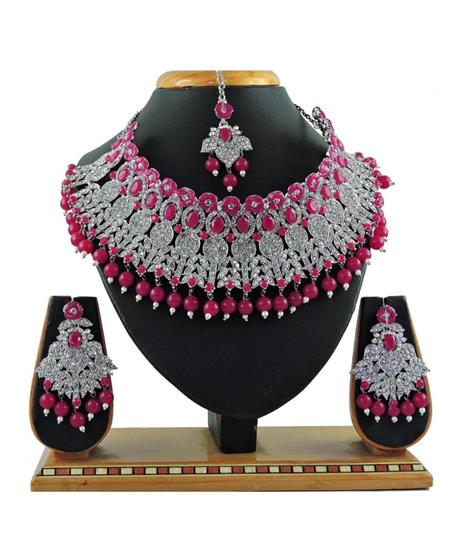 Picture of Ideal Rani Pink Necklace Set