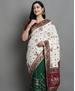 Picture of Nice White Silk Saree