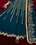 Picture of Taking Teal Blue Anarkali Salwar Kameez