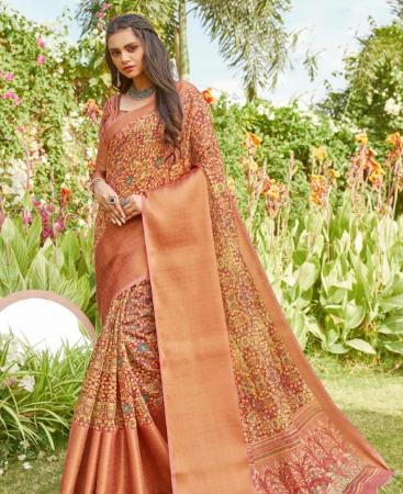 Picture of Nice Orange Casual Saree