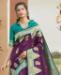 Picture of Lovely Violet Silk Saree