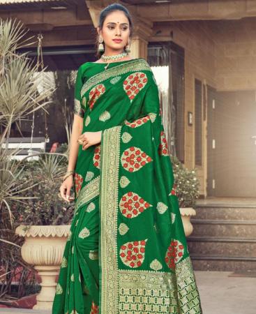 Picture of Sightly Green Casual Saree