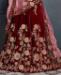 Picture of Appealing Maroon Lehenga Choli