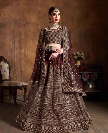 Picture of Resplendent Maroon Lehenga Choli