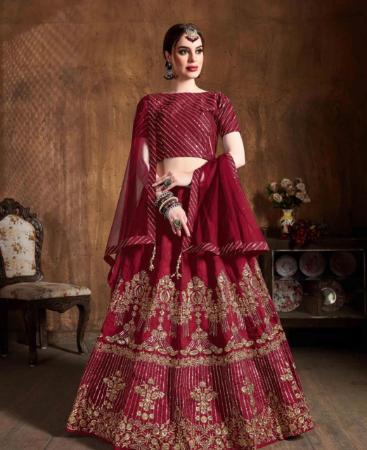 Picture of Ravishing Red Lehenga Choli