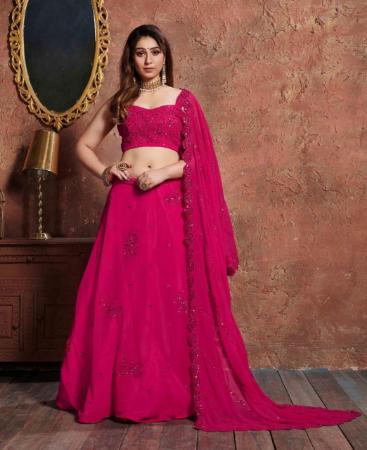 Picture of Enticing Rani Pink Lehenga Choli