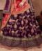 Picture of Elegant Dark Purple Lehenga Choli