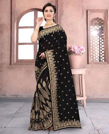 Picture of Exquisite Black Casual Saree