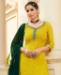 Picture of Pretty Yellow Straight Cut Salwar Kameez