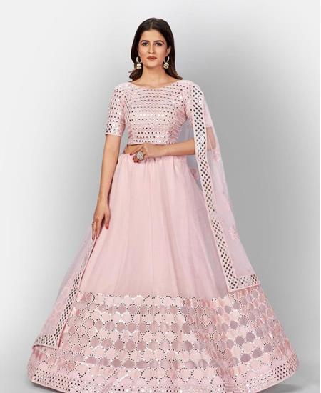 Picture of Sublime Baby Pink Lehenga Choli