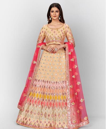 Picture of Ideal Beige Lehenga Choli