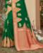 Picture of Pretty Green Silk Saree