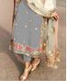 Picture of Ideal Grey Straight Cut Salwar Kameez